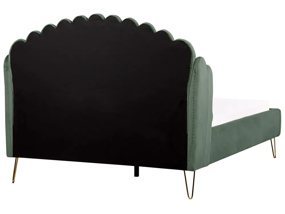 Bed Velvet AMBILLOU 140 x 200 cm (EU Double) Green_902520
