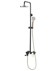 Mixer Shower Set with Rainshower GURARA Black/ Gold_813564