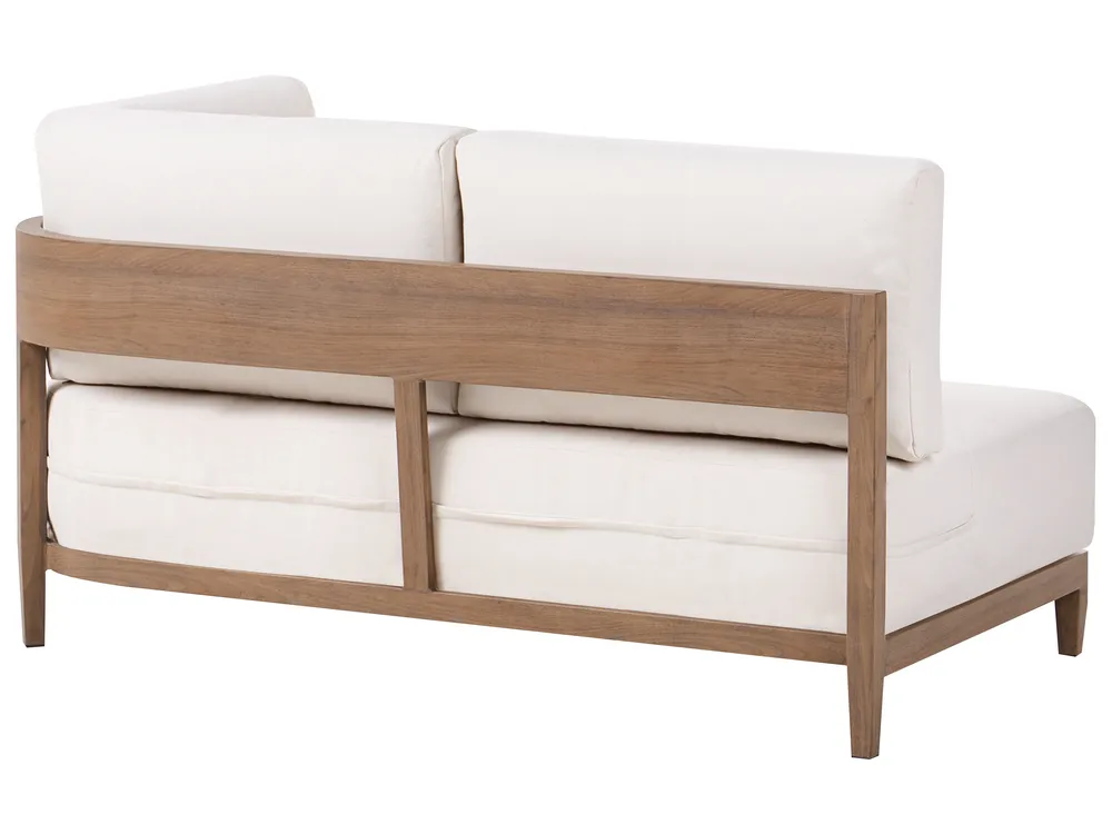 Gartensofa mit Tisch 2-Sitzer SAMPIERI Metall Braun_1007021
