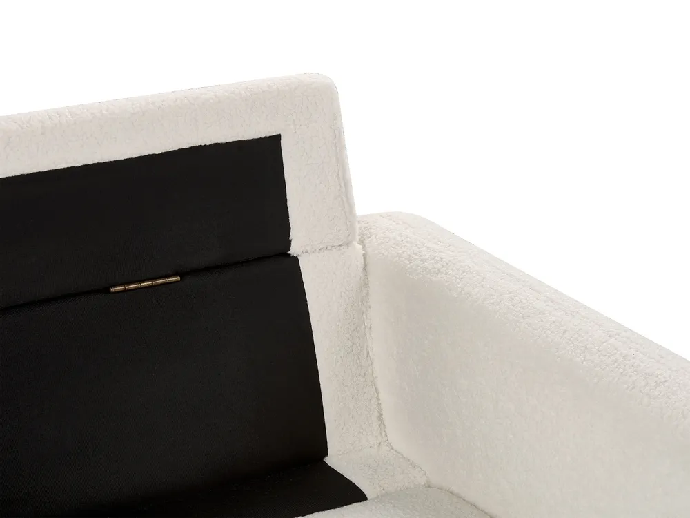 Sofa 3-Sitzer TUVE Bouclé Weiß_927365