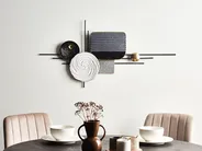 Wall Decor OVAR Metal 50 cm Grey_968246