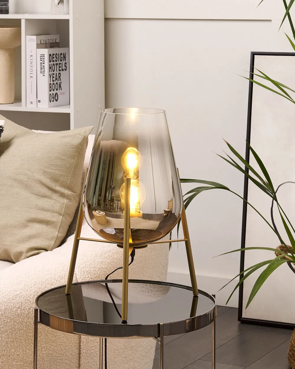 Tischlampe MENA Metall Gold