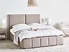 Bett mit Stauraum CASTELNAVET Stoff Taupe 160 x 200 cm
