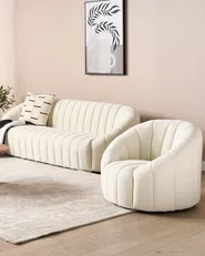 Sessel MALUNG Samtstoff Cremeweiß_883878
