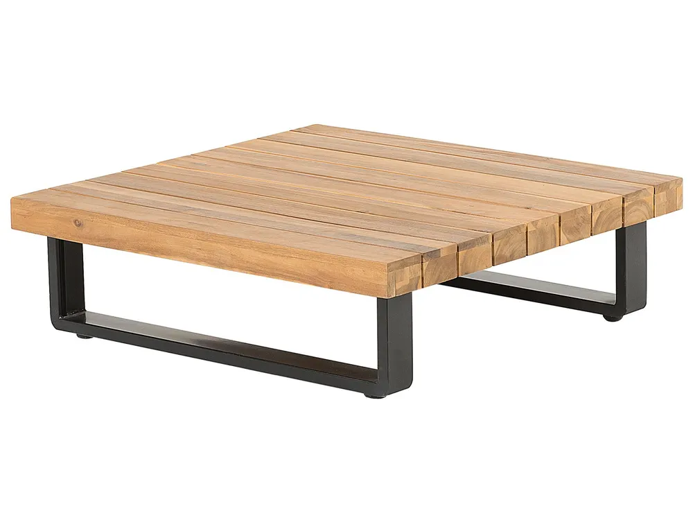 Garten Ecksofa mit Tisch 5-Sitzer MYKONOS zertifiziertes Akazienholz Dunkelgrau rechtsseitig_737849