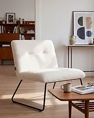 Sessel COTULLA Bouclé Weiß_1174660