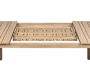 Extending Garden Dining Table TOSCANELLA 180/280 cm 100 cm Certified Acacia Wood Light Brown_1161837