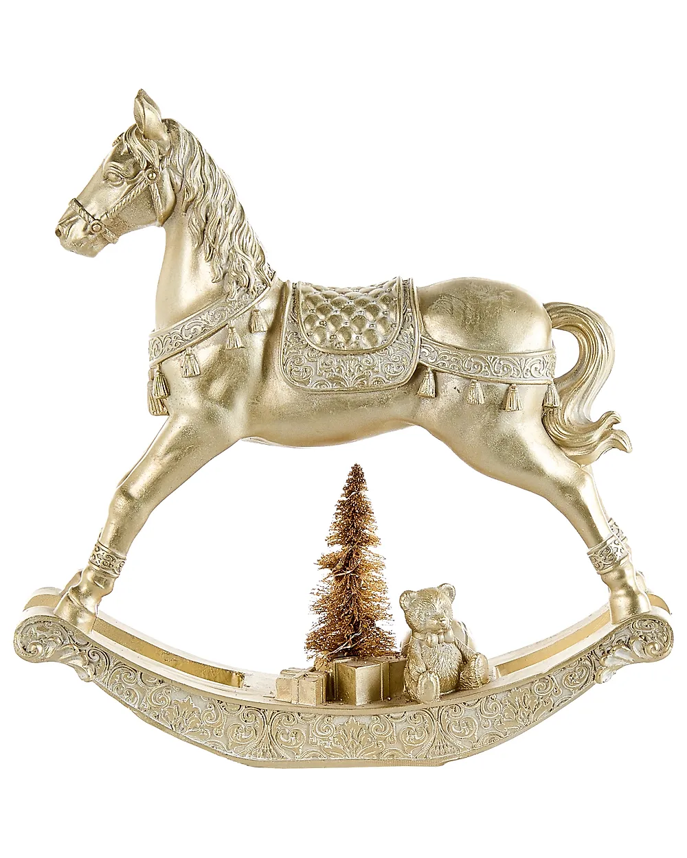 Set of 2 Christmas Decorations LED YPPARI 30 cm Gold_1175029