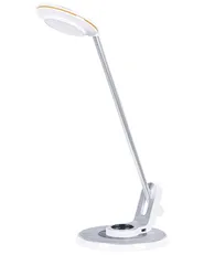 LED Schreibtischlampe CORVUS mit Dimmer Metall Weiß / Silber_854193