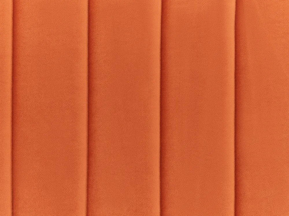 Bett mit Stauraum VION Samtstoff Orange 160 x 200 cm_826793