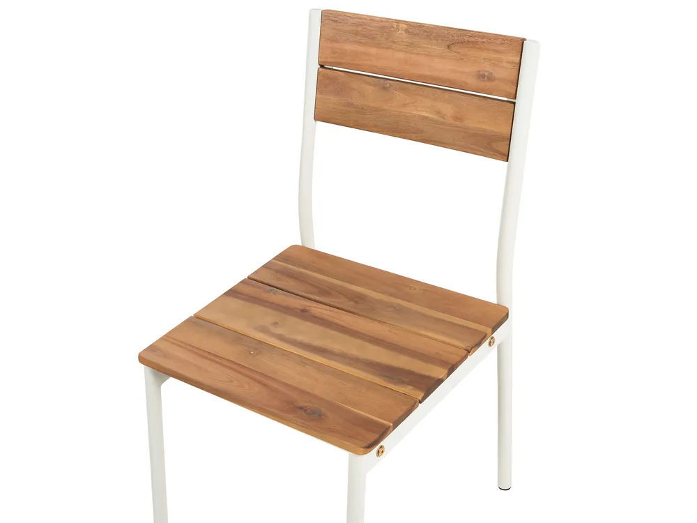 Gartenmöbel Set 4-Sitzer GIOVINAZZO Akazienholz Braun_1125287