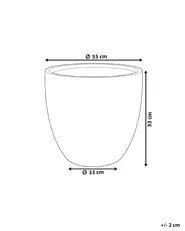 Blumenkübel KANNIA 55 cm Weiß_853116