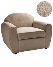 Armchair ELLEDE Boucle Light Brown_959886