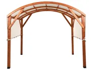 Pavillon SCOPELLO 303 cm 300 cm Tannenholz Braun / Beige_967140