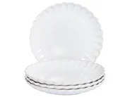 Dessertteller 4er Set NETTLE Steinzeug Weiß_957413