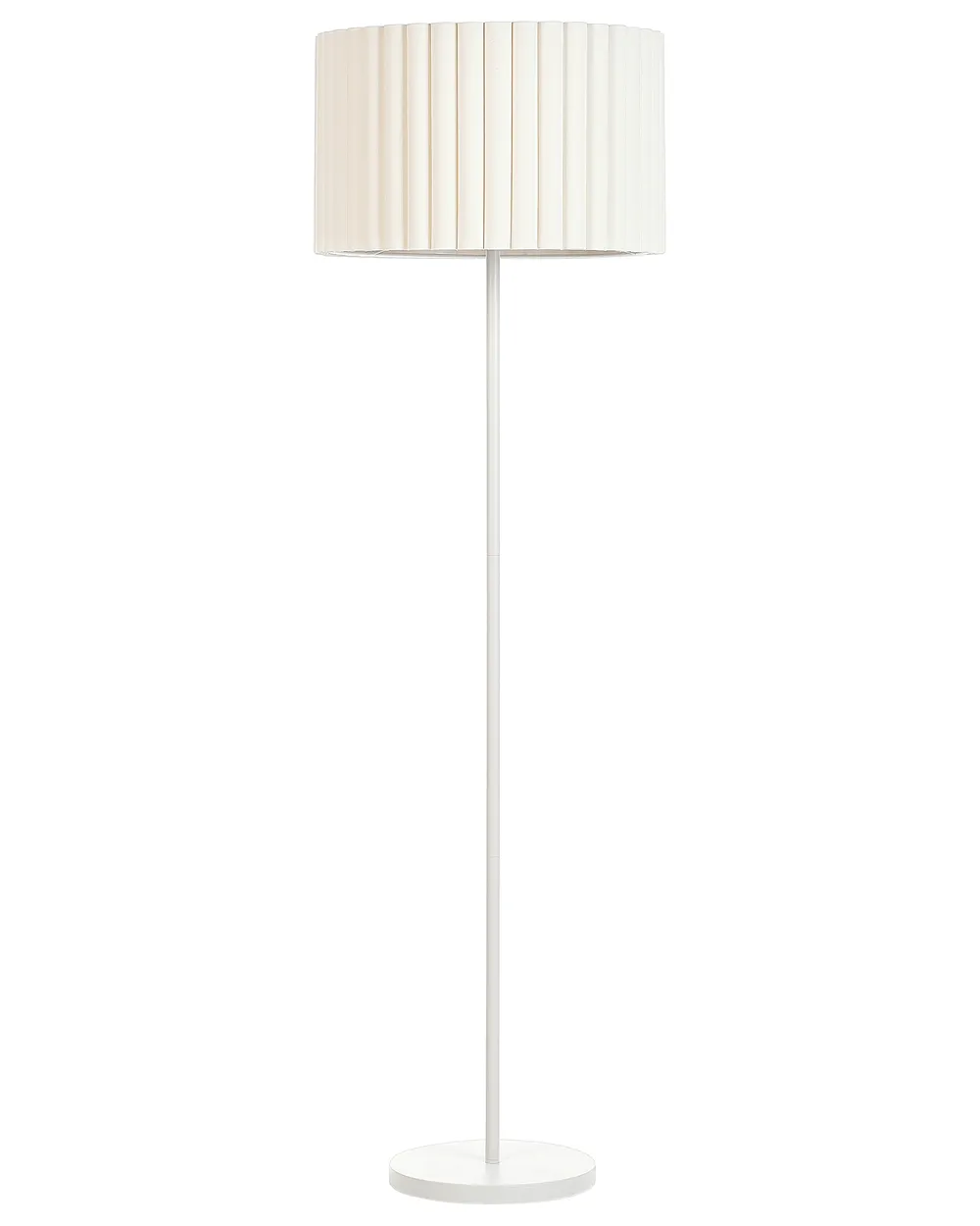 Stehlampe LOURENS Metall Cremeweiß