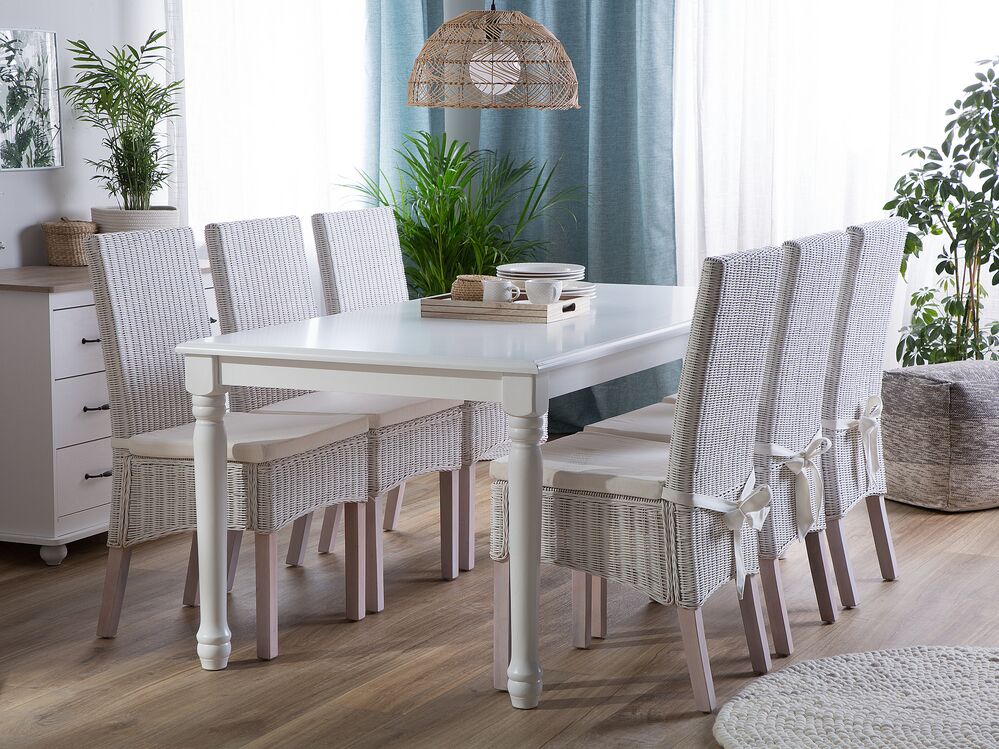 Dining Table CARY White 180 cm 90 cm