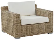 Gartensofa Set 4-Sitzer ARDEA Rattan Hellbraun_767050