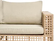 Lounge Set mit Tisch 4-Sitzer CALASETTA Polyrattan Beige rechtsseitig_999245