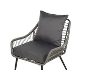 Outdoor Kissenbezug Set LAURETO Dunkelgrau_986078