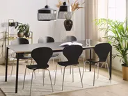 Ausziehbarer Esstisch AVIS Schwarz 140/190 cm 90 cm_792987