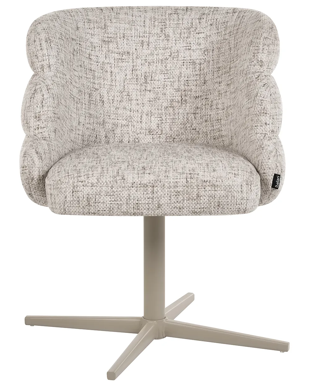 Dining Chair Swivel YOUNGSTOWN Fabric Light Beige_1156541