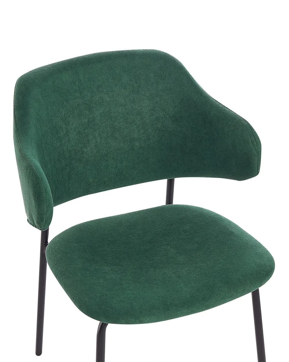Set of 2 Dining Chairs KENAI Dark Green_874476