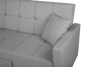 Schlafsofa 3-Sitzer GLOMMA Stoff Hellgrau_718053