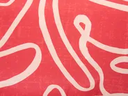 Set of 2 Outdoor Cushions KERRIA Abstract Pattern 45 x 45 cm Red_1135647