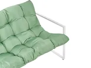 Lounge Set mit Tisch 4-Sitzer GARDA Metall Grün_1021276