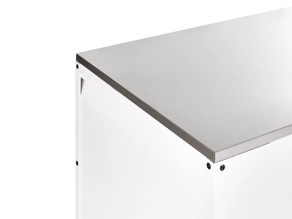Outdoor-Küchenschrank MAENZA Weiß Metall_1044986