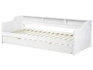 Ausziehbett Kiefernholz EDERN 90 x 200 cm Weiß_874493