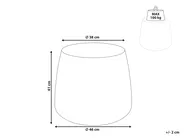 Beistelltisch BIENTINO 46 cm 46 cm Travertinoptik_1007494