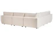 Modular Corner Sofa 5 Seater MESNALI Boucle Off-White Right Hand_1046572