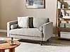 Sofa 2-Sitzer NURMO Stoff Taupe