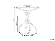 Outdoor Bistrotisch CARIATI 60 cm 60 cm Schwarz_825730