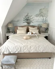 Bett mit Schubladen MONTPELLIER Stoff Beige 180 x 200 cm_945800