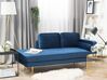 Right-Hand Chaise Longue MIRAMAS Velvet Navy Blue