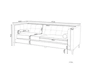 Sofa 3-Sitzer AVALDSENES Samtstoff Marineblau_751838