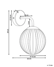 Wall Lamp BOOMI Glass Dark Brown_1033554