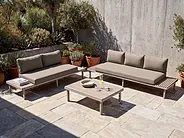 Outdoor Couchtisch FIVIZZANO 90 cm 70 cm Akazienholz Beige_1159425
