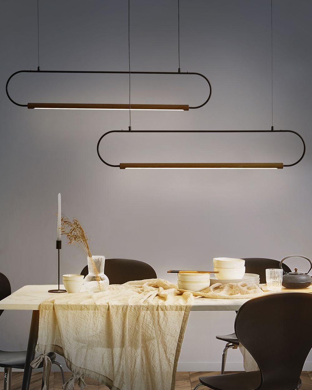 Pendant Lamp LOGONE Metal Black