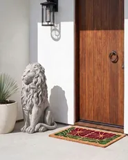 Garden Statue LEONE Lion Light Grey_1150339