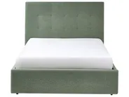 Ottoman Bed LORIENT Boucle Green 140 x 200 cm (EU Double)_1040290
