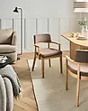Esszimmerstuhl 2er Set DALBO Bouclé Hellbraun / Taupe