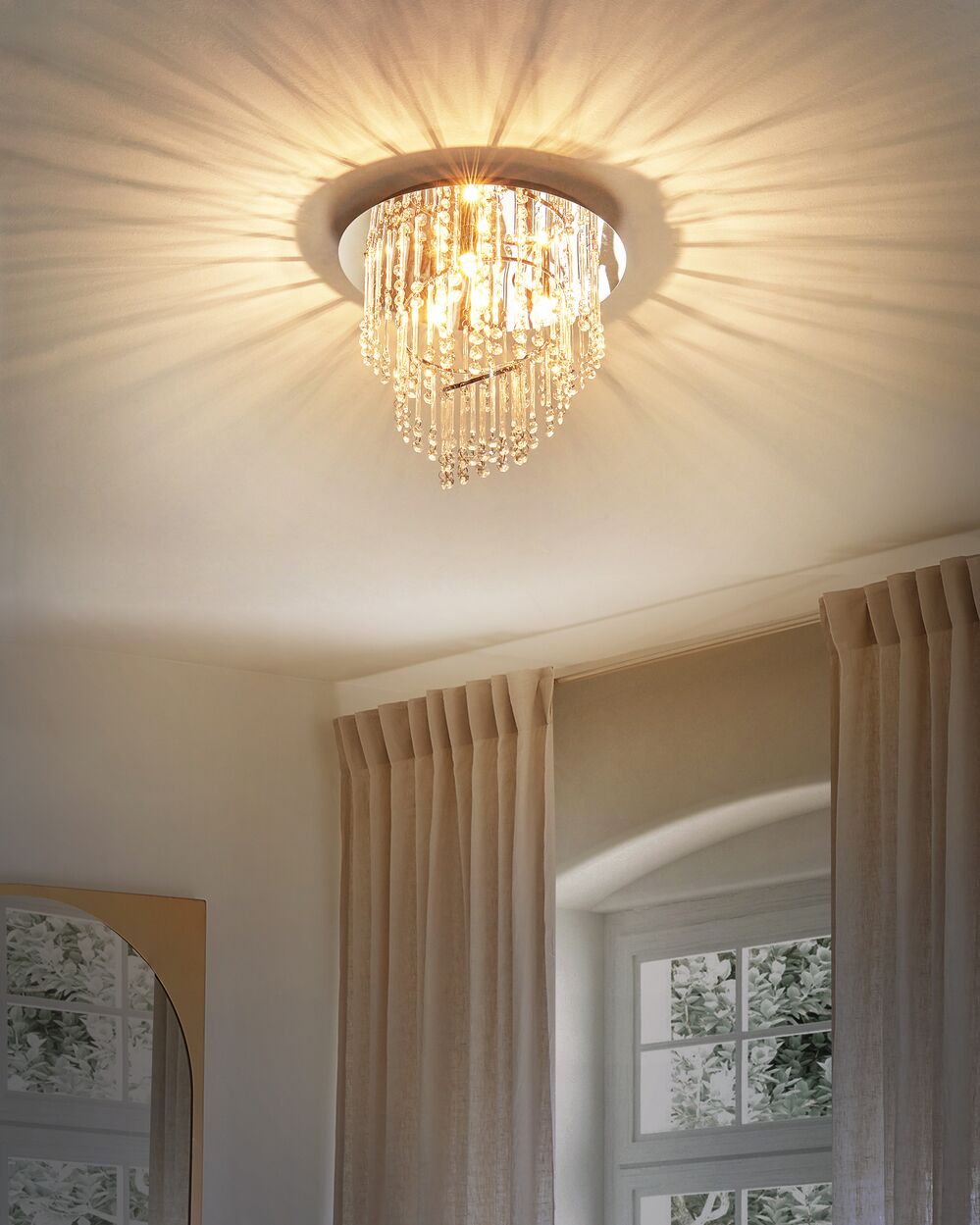 Lustre ESMELLE S Cristal Argenté