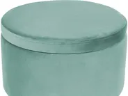 Pouf mit Stauraum SILAS Samtstoff Mintgrün_876816