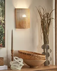 Wall Lamp DEMITRIE Rattan Natural_837157