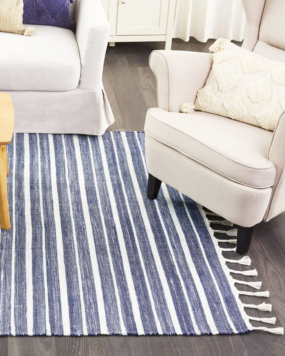 Rug BADEMLI Dark Blue 160 x 230 cm