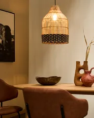Hängeleuchte GILO Rattan Naturfarben_995707